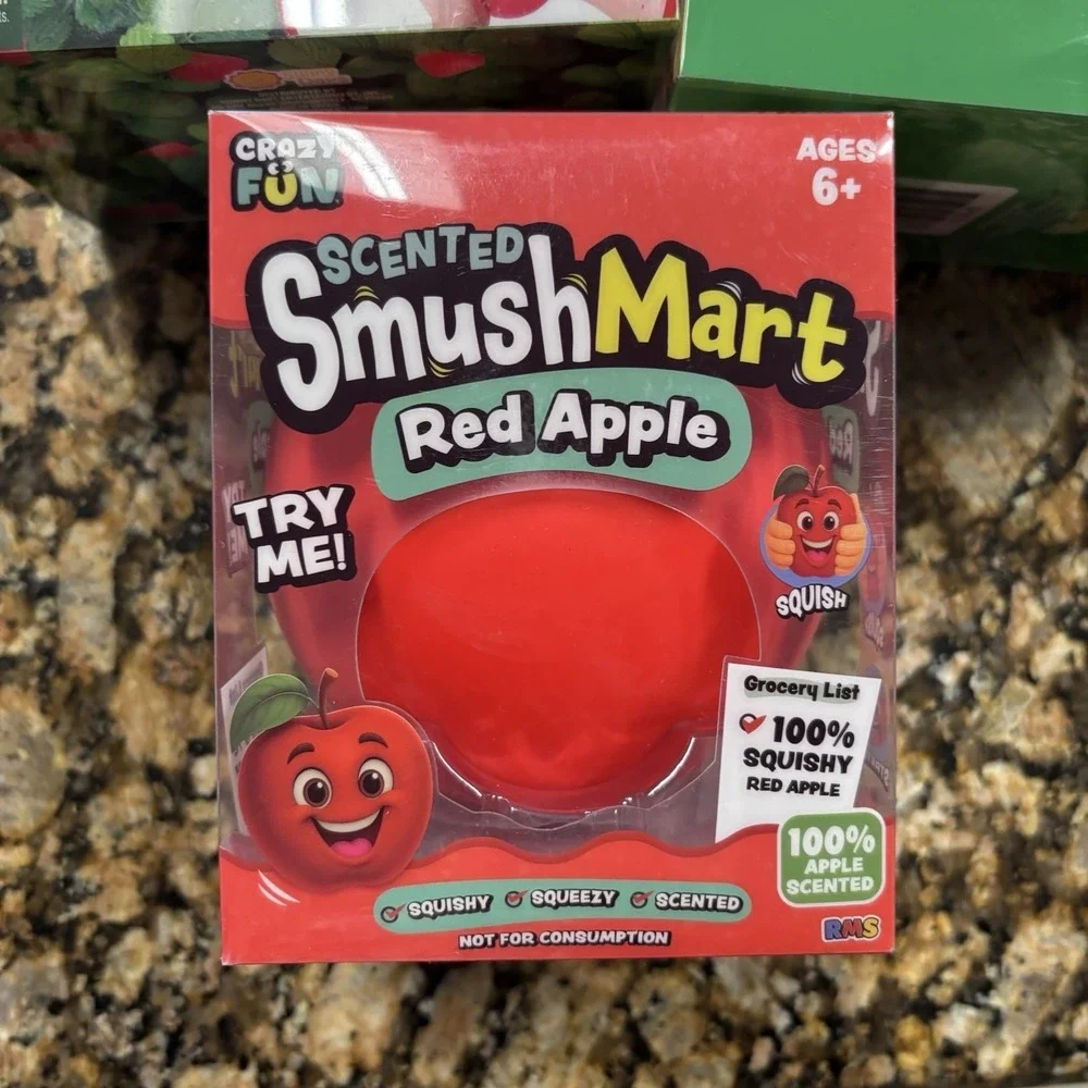 Smush Mart Scented Apple & Squeeezy Strawberry & Squeeezy Peach Lot Of 3 New